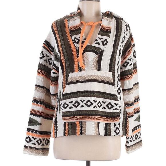 Polo Ralph Lauren Sweater Jumper Hooded Aztec Indian Wool Cashmere Baja M $698 - Picture 4 of 9